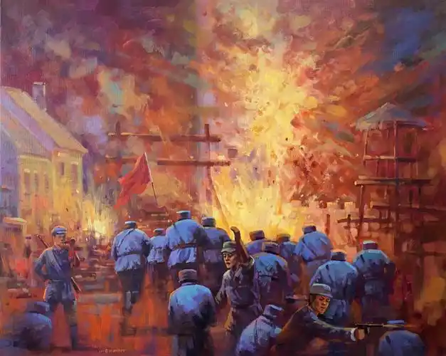 画了张革命题材作品不知道有人喜欢么