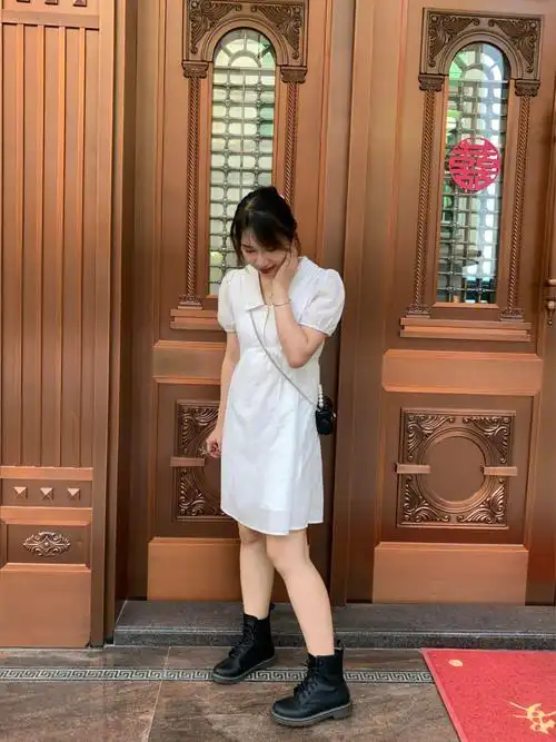 【微胖穿搭】160 112斤显瘦连衣裙原相机