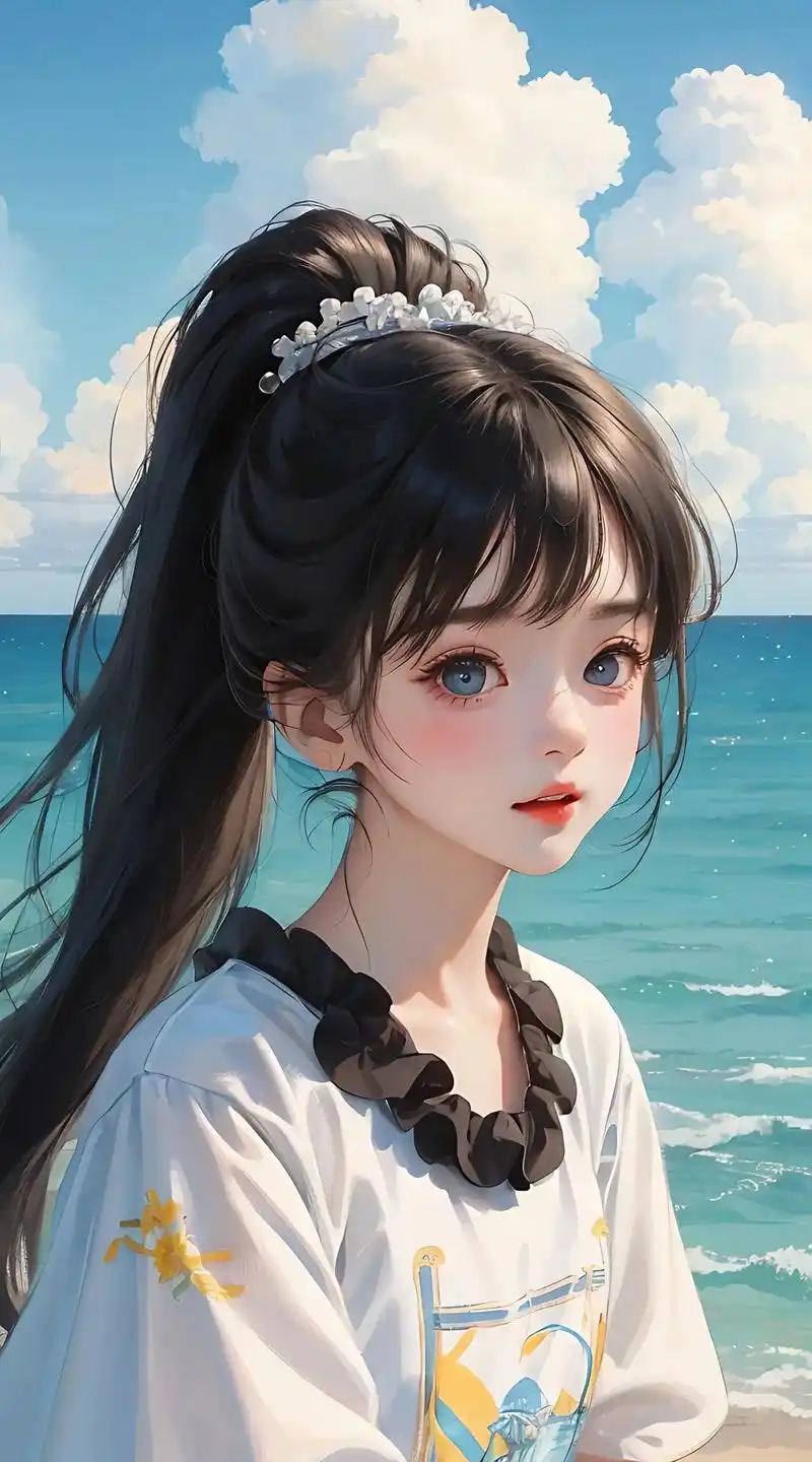 的阳光女孩来了,可以做课本里的插画呦#图文伙伴计划 #原创 #二次元