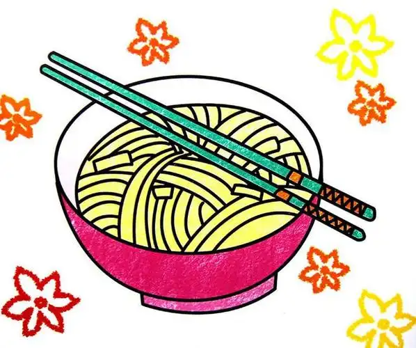 面条画法简笔画图片 面条画法简笔画图片大全大图