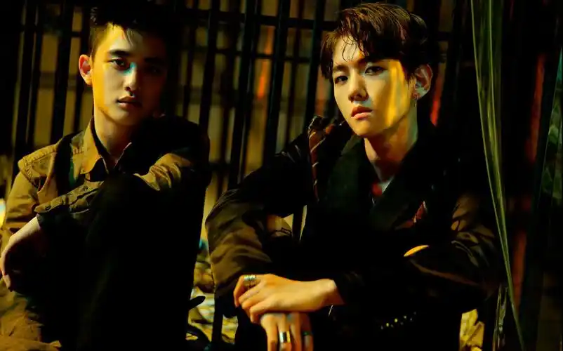 kpop现场版#exo# 回归舞台- lotto @ 人气歌谣现场版 exo - lotto-[60