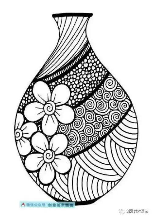 黑白装饰画创作必备——20张漂亮的母版纹样素材