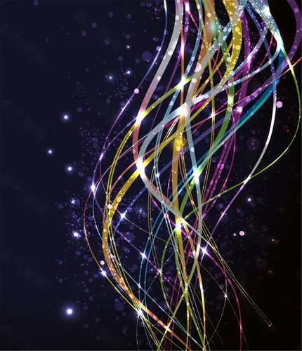 动感光影线条背景矢量素材