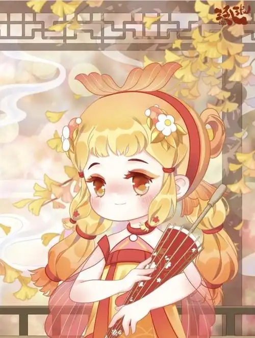 古风可爱小女孩插画与玲珑一起看遍春夏秋冬