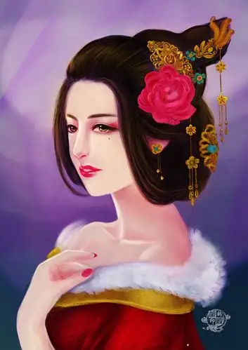 临摹古风板绘 贵妃醉酒