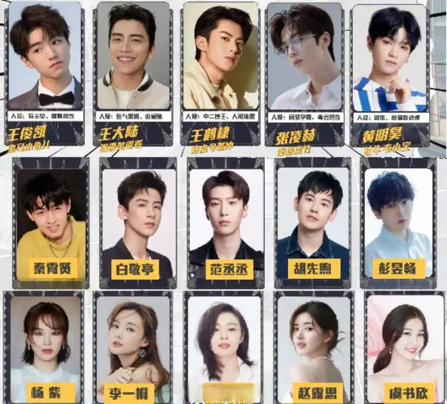 《承让了少侠》(高能少年团) 拟邀嘉宾:王俊凯,王大陆,王鹤棣,张凌鹤