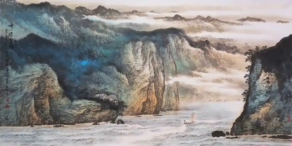 《大泽云汉——黄国铭赣州行红色经典山水画作品集》原作展及画册首发