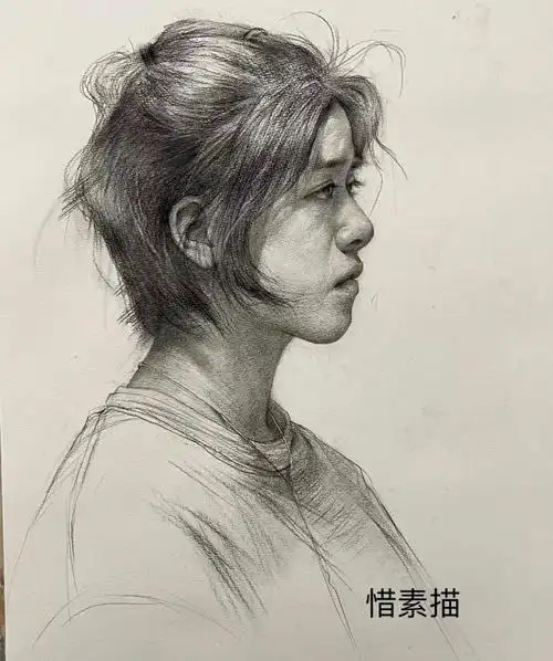 赶紧保存学习起来#素描头像  #速写人物  #美术生  #头像  #素描头像