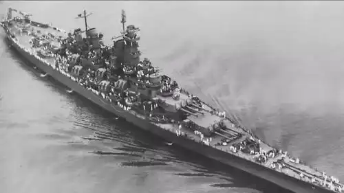 获得19枚战斗之星的新泽西号战列舰