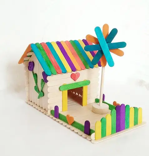 包邮模型材料雪糕棒木条手工制作幼儿园diy冰棒棍木棒小木屋房子