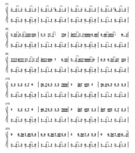 黄老板《shape of you》数字钢琴谱-明明简谱网