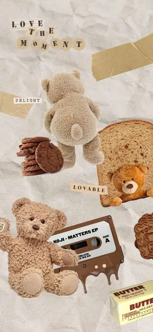 可爱小熊壁纸栀暖