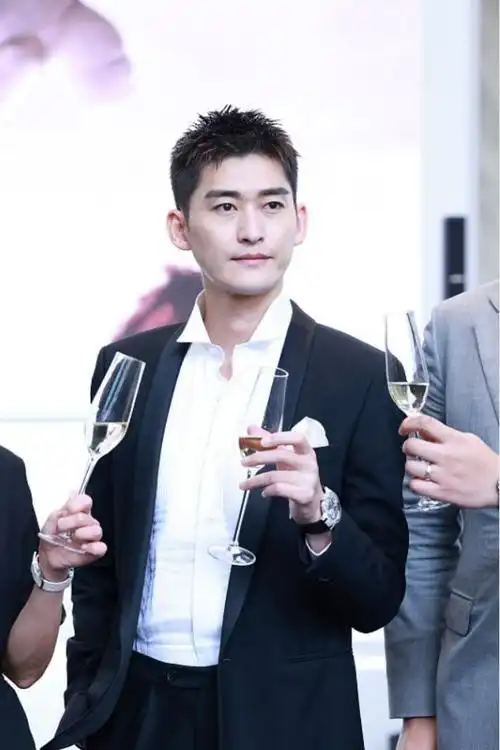 感觉张翰也不年轻了穿西装配衬衫有点沧桑脸上皱纹也有点明显