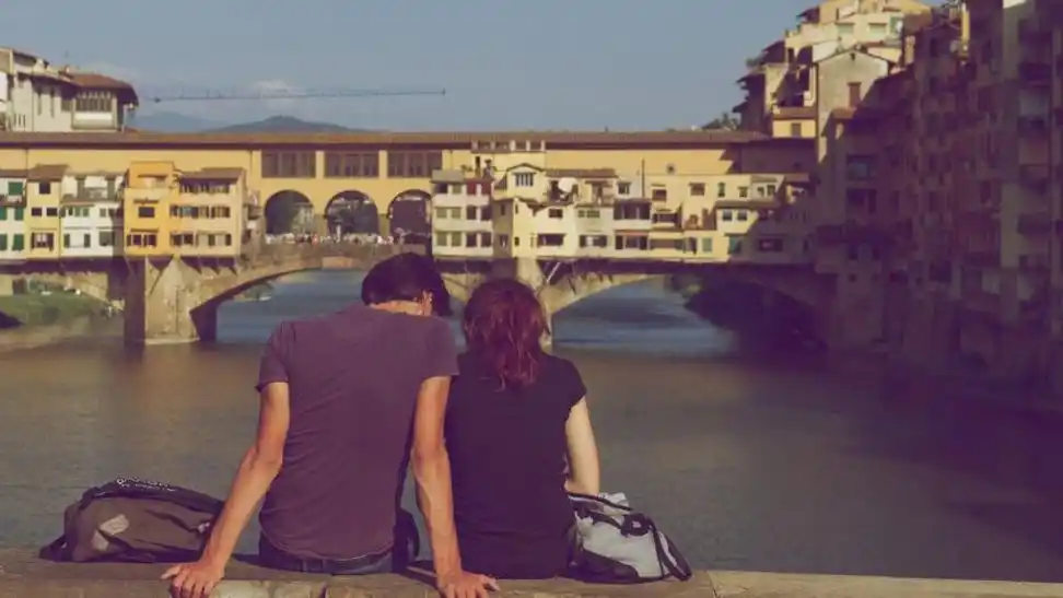 甜美情侣唯美背影,高清壁纸图片,情人节-回车桌面