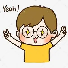 卡通漂亮手势耶插图可爱的萨摩耶父亲节比耶手势父女比耶手势手指兔宝