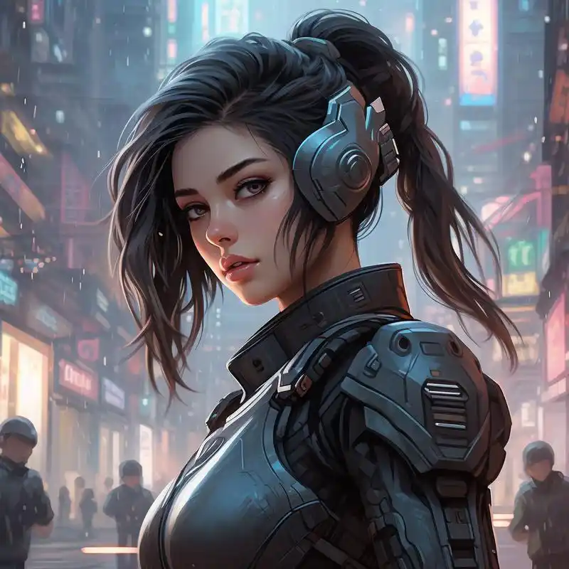 超a超飒的赛博朋克头像90 科技感满满的赛博朋克头像来啦!