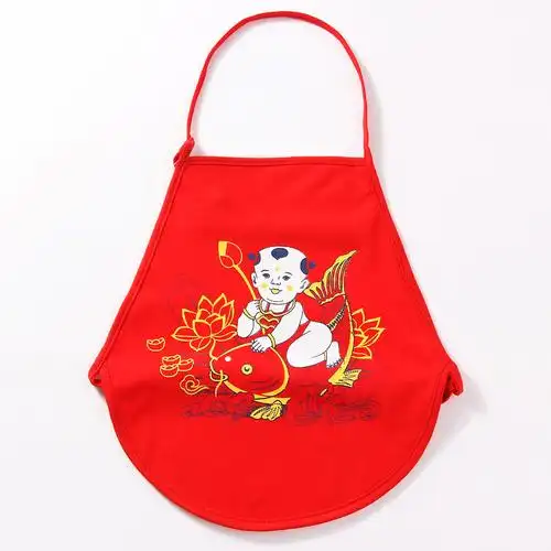 夏季薄款红肚兜婴儿纯棉儿童春秋1-2岁3男宝宝衣服小孩子四季通用