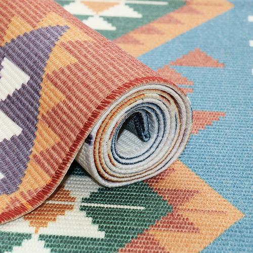 床边床前地毯房间卧室北欧风可机洗现代简约编织地垫床尾长方形