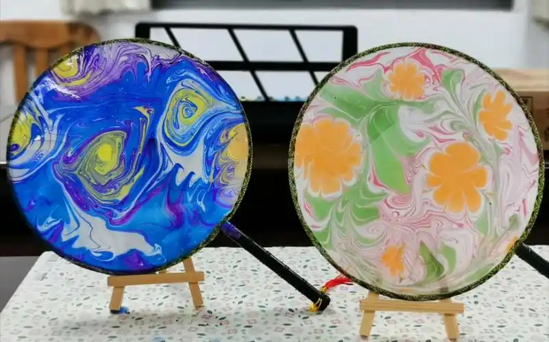 非遗水拓画 | 手残党也能成为画画小天才 每个图案都是天意