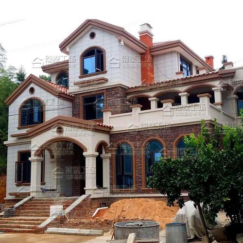 法式洋房大户型别墅设计图纸豪华全套托斯卡纳大气农村三层自建房