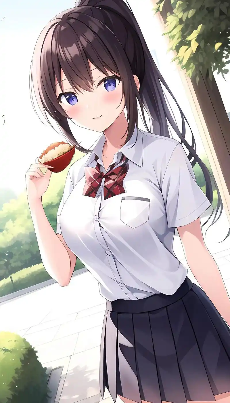 二次元学生妹 校服好漂亮 你喜欢么?#二次元原创 #抖音原创 - 抖音