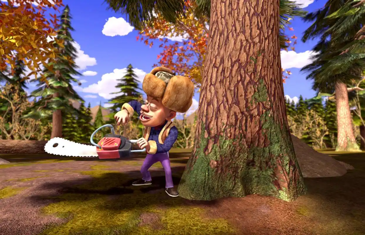 熊出没:光头强不单单会砍树,竟还身怀绝技,是隐藏的大佬?