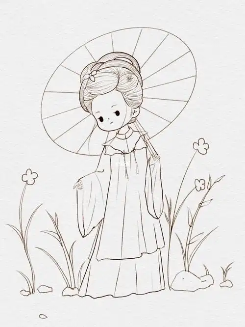 更一个q版萌萌古风人物