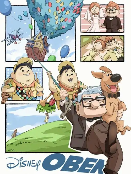 分镜插画丨飞屋环游记