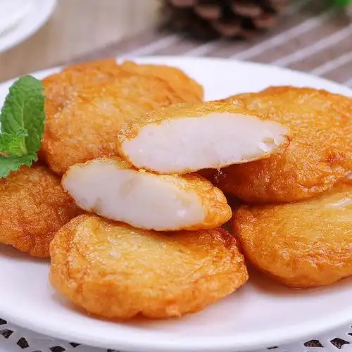 墨鱼饼鱼浩洋手打冷冻半成品手工花枝阳江烧烤鱼糕