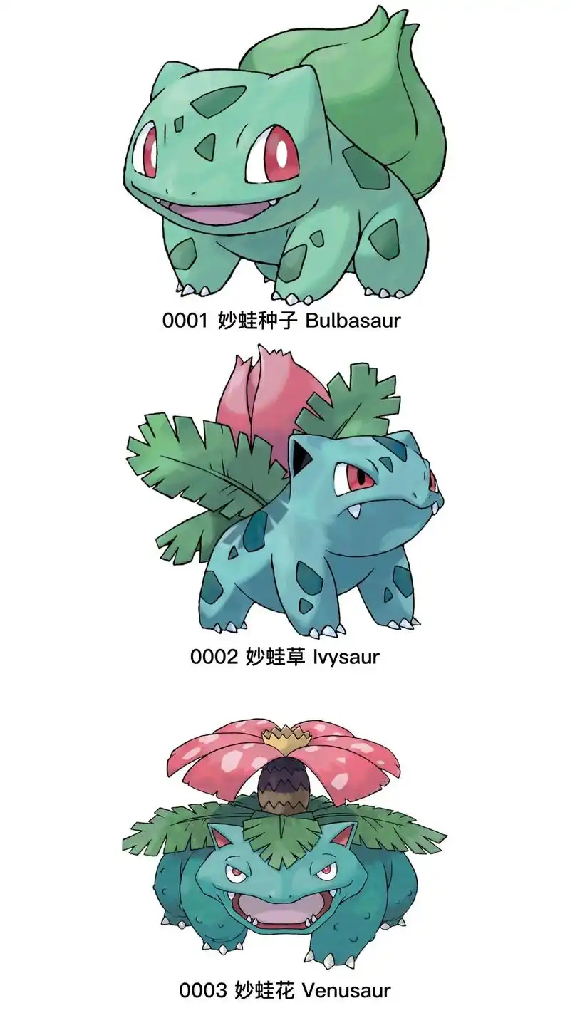 宝可梦第一世代全图鉴151只 重新编 - 抖音