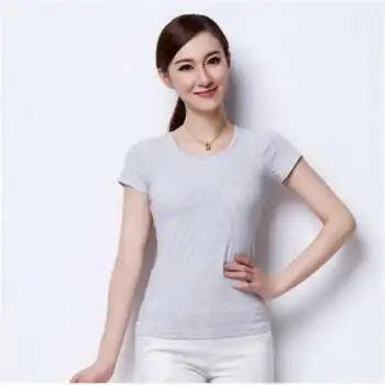 短袖女单件上衣家居服夏季薄款半袖t恤自带罩杯免文胸内衣罩杯一体