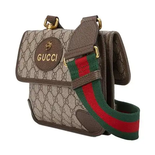 gucci古驰gucci男包男女款经典双g印花小号虎头斜挎包单肩包