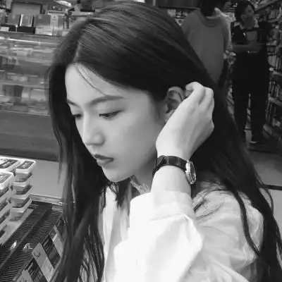 气质美女黑白头像