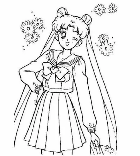 动漫女孩简笔画可爱简单的动漫女孩简笔画