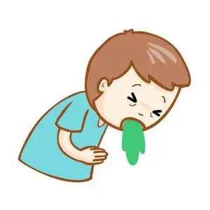 呕吐卡通图片