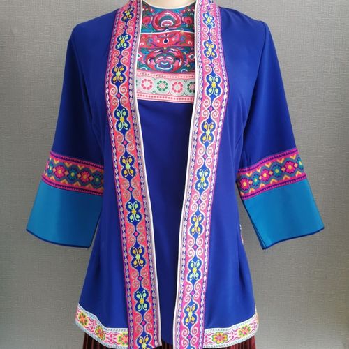 三江侗衣侗族服饰贵州湖南广西少数民族表演舞台民族服装