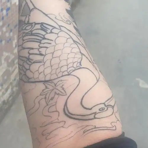 想重新喷雾 修改一下半臂 你好_纹身吧社区 - 纹身大咖