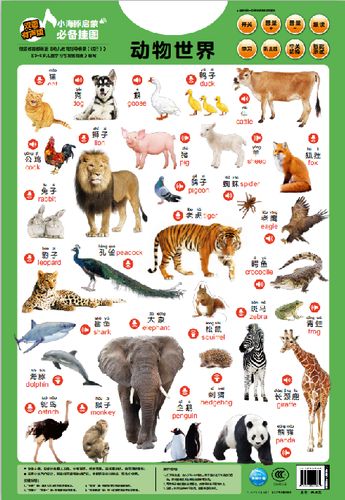 恐龙世界动物世界 双面有声版 小海豚启蒙挂图 启蒙教育识字识图趣味