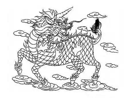 麒麟简笔画麒麟简笔画简单霸气