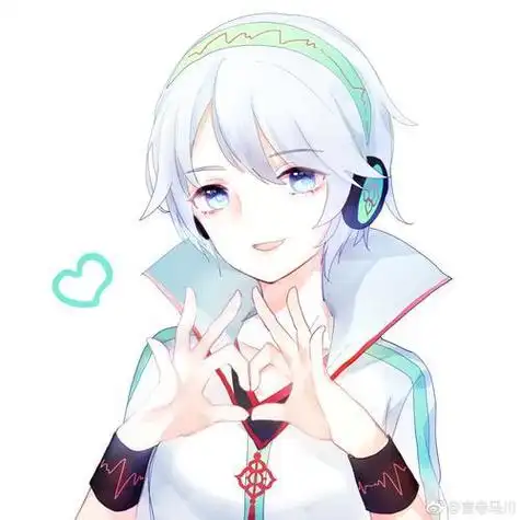 戴帽子比心动画女头像 女生头像图片大全 -【爱个性】