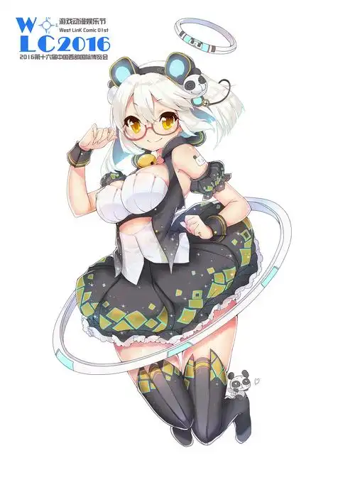 可爱双马尾少女030作品合集|插画|游戏原画|一根粗腿毛_原创作品-站酷