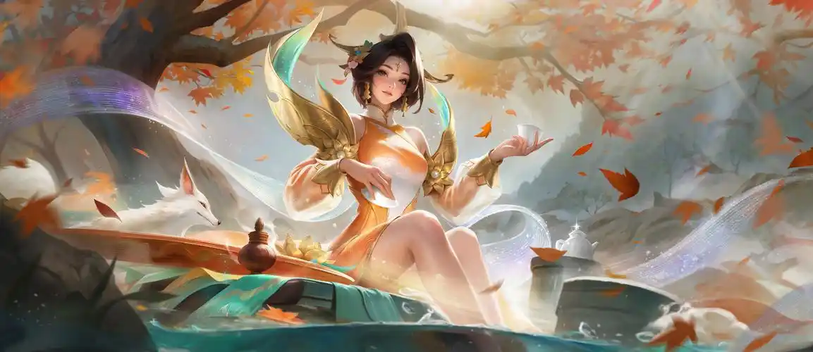 春日小憩英魂之刃5月签到皮肤原画