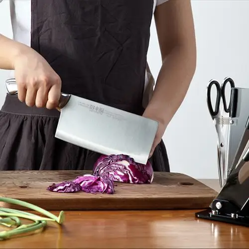 阳江厨刀菜刀切菜刀 家用锋利的刀钢刀吹毛断发刀切片刀厨房刀具 - 36