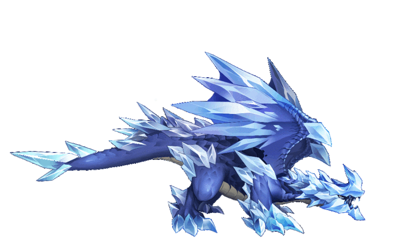 【图2:魔龙攻击】性情冰霜魔龙习惯独自盘踞在领地,对于侵入领地的