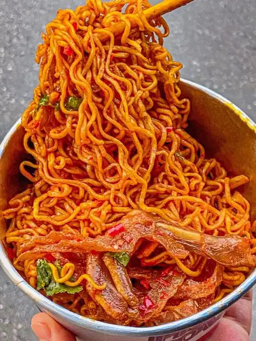 长沙必吃771谁能拒绝得了这一口魔辣鬼爪面