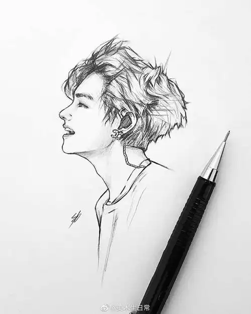 速写人物肖像 · nikki