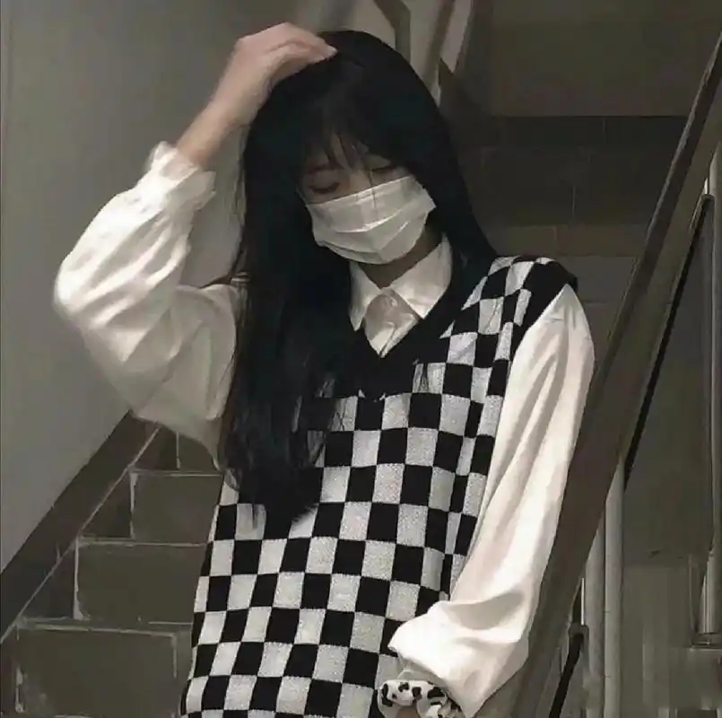 黑色系,酷酷的女生头像