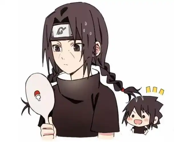 宇智波鼬卖萌,猫耳朵够萌了,看到马尾辫,漫迷直呼:女神