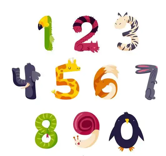 包月19元素材分类: 矢量艺术字所需点数:0点关键词:10款创意动物数字