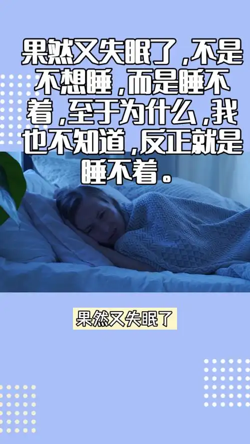 果然又失眠了,不是不想睡,而是睡不着,至于为什么,我也不知道